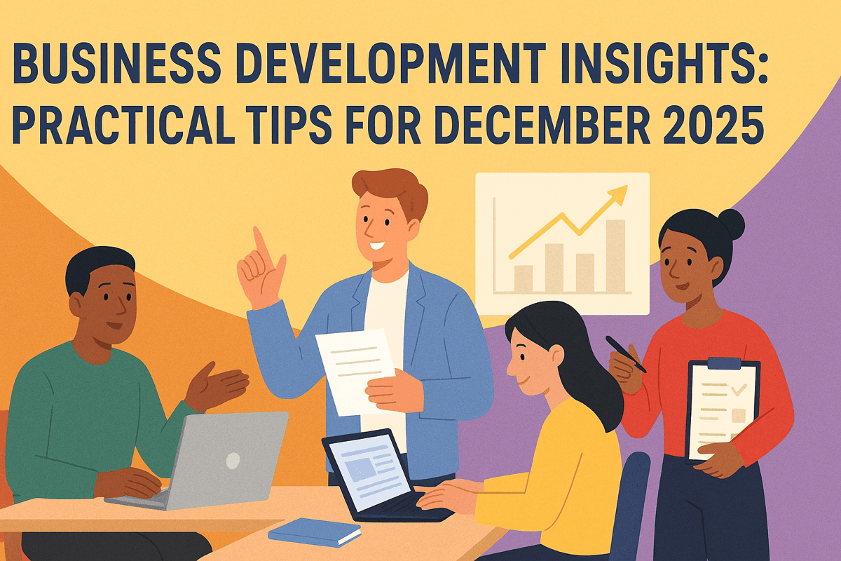 BUSINESS DEVELOPMENT INSIGHTS: PRACTICAL TIPS FOR DECEMBER 2025